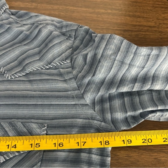 PANHANDLE western Blue Striped Shirt S - Picture 10 of 11